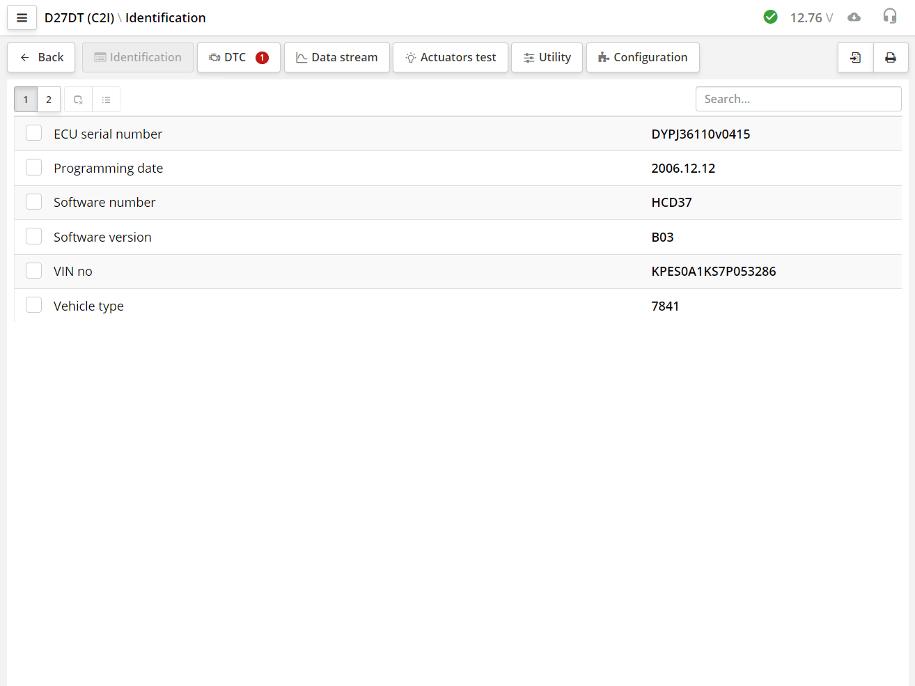 ScanDoc identification menu